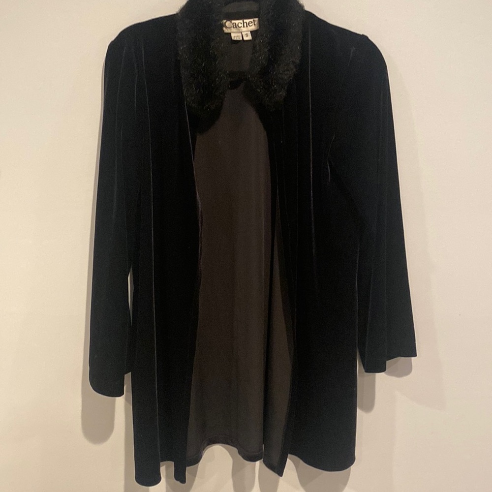 Velvet cardigan